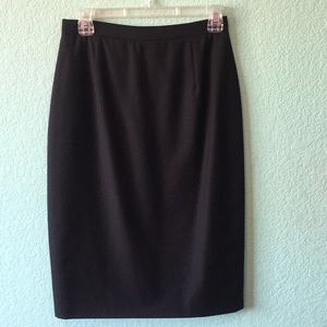 Burberry black pencil skirt.